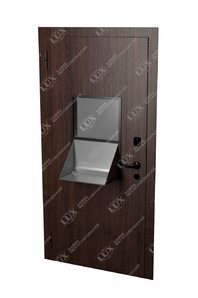 металлическая дверь с кассовым модулем, отделка МДФ