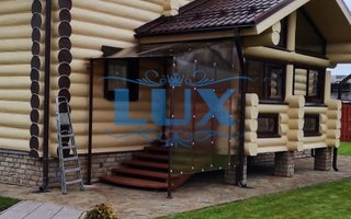 односкатный навес для дачи